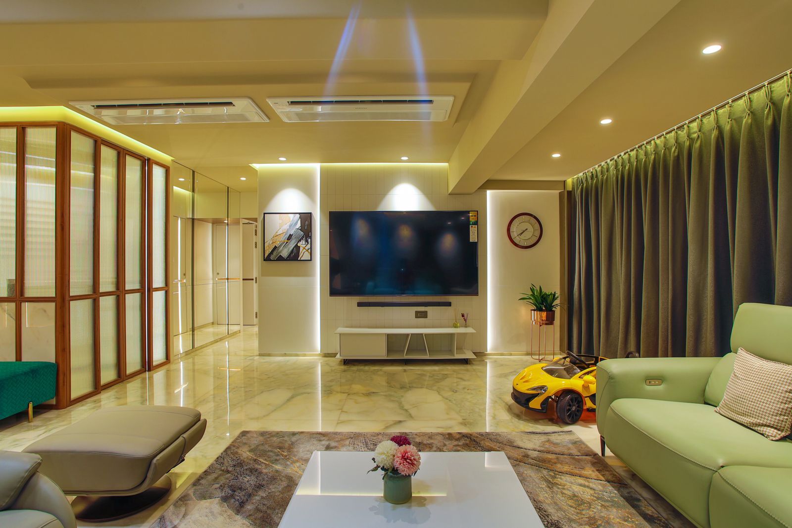 Luxury smart home living room